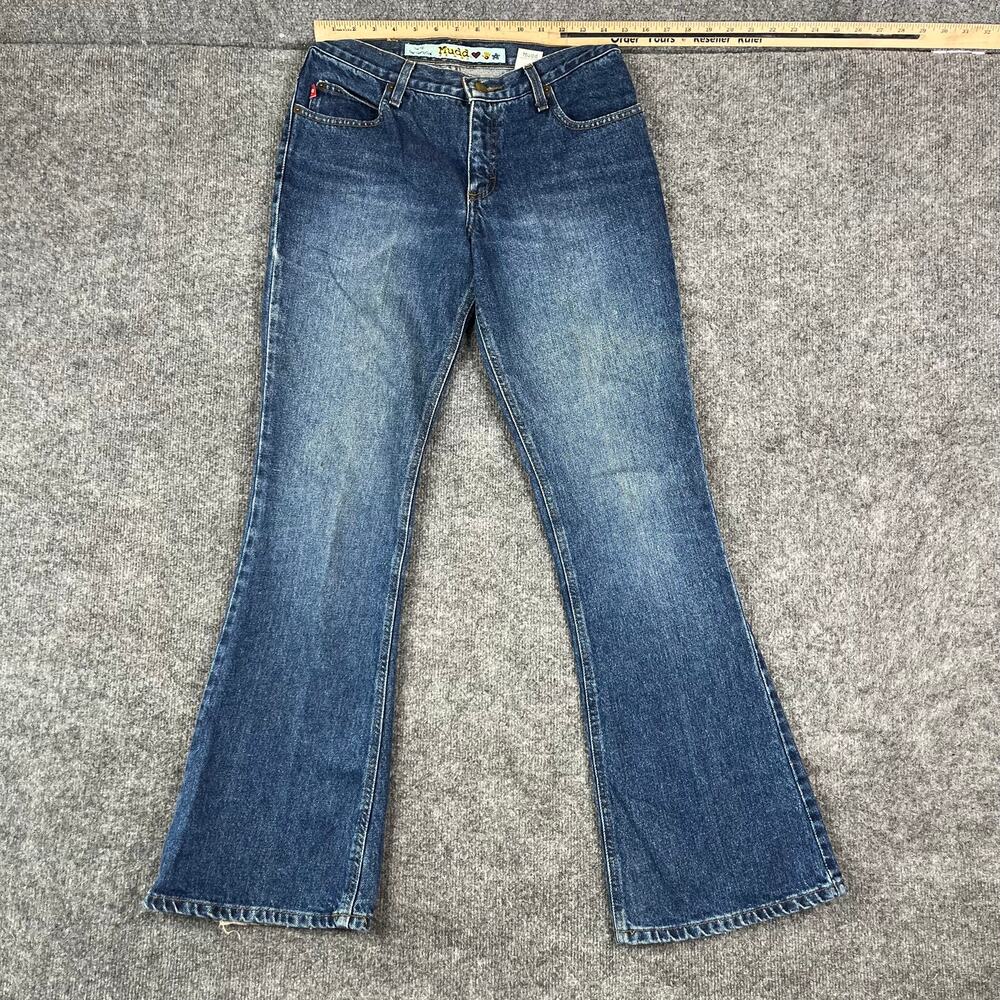 Mudd Jeans Womens Size 9 Blue Bootcut Low Rise Medium Wash Denim Y2K Vintage‎